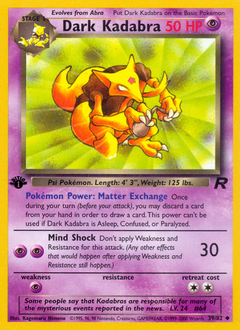 Dark Kadabra from Team Rocket