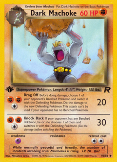 Dark Machoke from Team Rocket