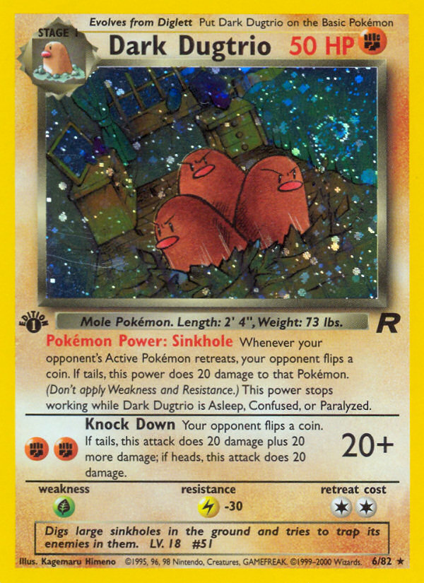 Dark Dugtrio from Team Rocket