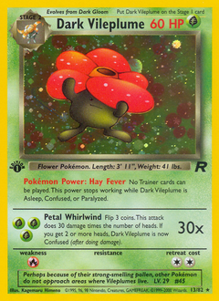Dark Vileplume from Team Rocket