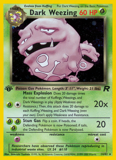 Dark Weezing from Team Rocket