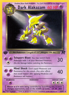 Dark Alakazam from Team Rocket