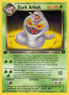 Dark Arbok from Team Rocket