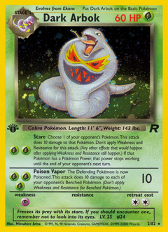 Dark Arbok from Team Rocket