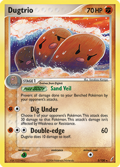 Dugtrio from Crystal Guardians