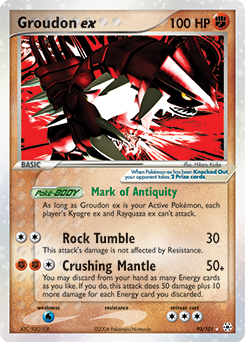 Groudon ex from Hidden Legends