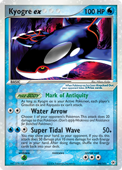 Kyogre ex from Hidden Legends