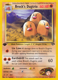 Brock's Dugtrio from Gym Challenge