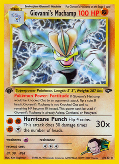Giovanni's Machamp from Gym Challenge