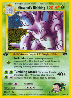 Giovanni's Nidoking from Gym Challenge